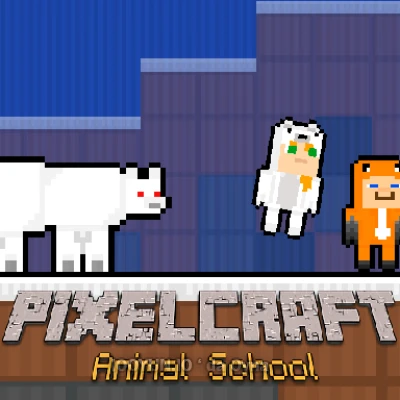 online PixelCraft Animal School oyna