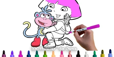 online Dora Çocuklar için Boyama Oyunu oyna