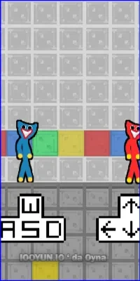 online Red and Blue Stick Huggy oyna